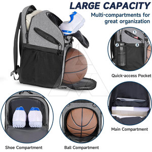 Sacs de basket-ball personnalisés de qualité supérieure avec logo, prix raisonnable, sacs de basket-ball pour joueurs - Product Image 4