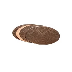 Classic Collection Copper Coaster Set Elegant <b>Table</b> <b>Protector</b> for Coffee Cups Wine Glasses Restaurant Hotel Bar - Product Image 4