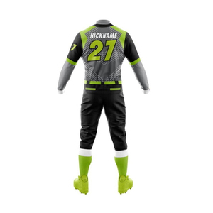 INFLOW SPORTS Maillot de baseball noir pour homme Barons 45, imprimé, respirant, manches courtes, coupe classique pour adulte - Product Image 4