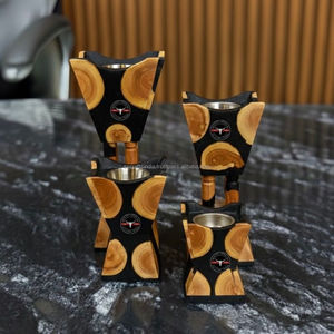 Elegante Quemador de Incienso Mabkhara de Resina y Madera, Hecho a Mano, Decorativo, Porta Aromas para el Hogar, Oficina, Sala de Oración, Rituales Diarios - Product Image 4