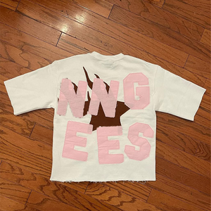 เสื้อยืดผ้าฝ้ายหนาสำหรับผู้ชายและ300gsm ออกแบบได้เองใส่ได้ทั้งชายและหญิงเสื้อยืดสตรีทแวร์ผ้าคอตตอน100% เย็บปักโลโก้ - Product Image 3