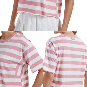 High Quality Custom Design Polyester Cotton Blend Women's <b>Crop</b> <b>T</b>-<b>shirts</b> Custom logo Graphic Women Soft Slim <b>Fit</b> <b>t</b> <b>Shirt</b> Women - Product Image 6