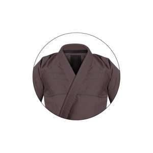 Uniforme de Karate Personalizado al por Mayor, 100% Algodón, Kimono Gris, Tela con Bordado y Parches, Unisex para Adultos - Product Image 2