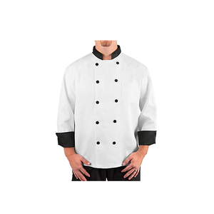 Exportador indio Material de algodón Restaurante Bar Chef Uniforme Chef Abrigo a precio mayorista - Product Image 4