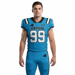 Pantalones de Jersey de Fútbol Americano Personalizados con Diseño de Pantera Negra, Uniforme de Equipo, Ropa Deportiva Premium, Fabricante Mayorista OEM ODM - Product Image 1