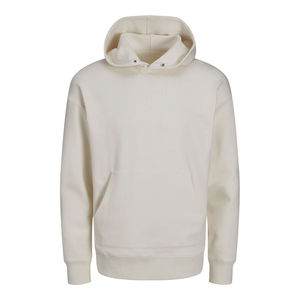 Sweat à capuche décontracté pour homme en molleton 100 % coton, thermique, séchage rapide, respirant, avec poche, design logo personnalisé, couleur unie - Product Image 3