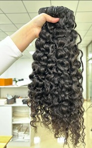 Paquetes de cabello rizado virgen sin procesar más vendidos, cabello humano con volumen completo para extensiones de cabello, disponible para la venta - Product Image 6