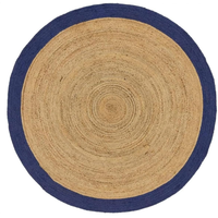 Tapis de table pliable en jute et herbe de mer, fait main, imperméable, épaisseur moyenne, design simple, écologique et durable, pour la maison