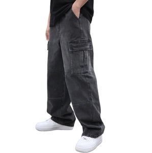 Jeans en denim pour hommes de la meilleure qualité, dernier design, logo personnalisé brodé, vente en gros, jeans baggy de qualité pour hommes - Product Image 1