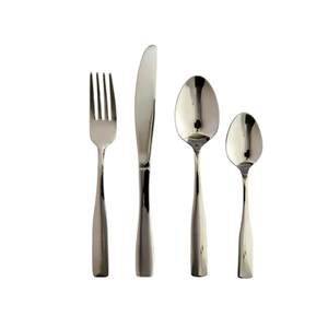 Juego de Cubiertos de Viaje de Acero Inoxidable Mate, Portátil, para Camping, Cuchillo, Tenedor y Cuchara, Vajilla Industrial Plateada para Uso en Exteriores - Product Image 2