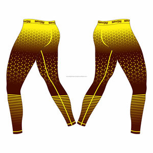 Collants de compression pour hommes, leggings sans couture, séchage rapide, respirants, taille élastique, qualité supérieure, impression de logo personnalisée, légers - Product Image 3