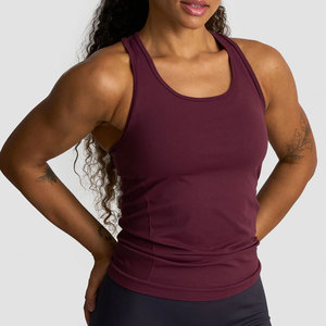 Camiseta Deportiva de Compresión para Mujer, Diseño de Espalda en Y, Corte Largo, Ajustada, Transpirable, para Entrenamiento - Product Image 6