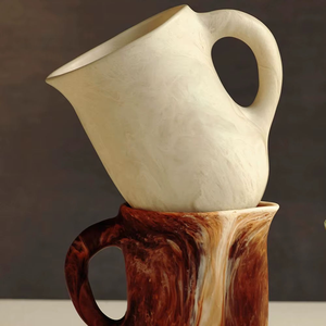 Tasses et Pichets de Noël en Résine Écologique Faits Main, Classiques et Tendance, Gobelets et Bouteilles Isothermes en Acier Inoxydable pour la Cuisine - Product Image 1
