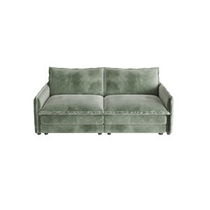 Divano a Due Posti in Tessuto Corduroy, Imbottito, Grande Dimensione con Seduta Profonda e 2 Cuscini per Soggiorno - Product Image 6