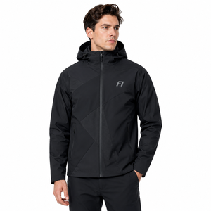 Chaqueta deportiva con capucha para hombre, talla grande, para exteriores, con protección solar, impermeable, de nailon elástico, de secado rápido, para correr. - Product Image 2