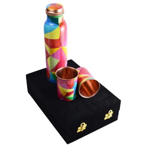 Jarra de Cobre Puro Martillado a Mano de 1000 ml, Aislamiento Térmico, Apta para Lavavajillas, Ecológica, para Mesita de Noche, Recipiente Tradicional - Product Image 3