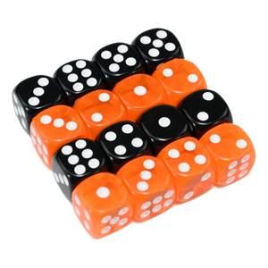 Dés de jeu D6 standard à six faces, en acrylique, à coins arrondis, faits à la main, en résine, écologiques et portables, pour le jeu Yahtzee - Product Image 2