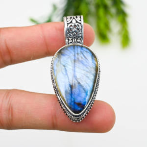 Blue 925 Silver Luxury <b>Statement</b> <b>Necklace</b> 22g - Product Image 1