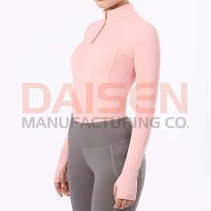 Women Equestrian <b>Base</b> <b>Layer</b> Four Way Stretch Printed Custom Logo <b>Long</b> <b>Sleeve</b> Lightweight Quick Dry Polyester Riding - Product Image 2