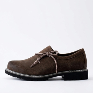 STALWART IMPEX Zapatos de Caminar para Hombre en Gamuza Sintética Marrón con Cordones, Entresuela de Cuero Genuino, Suela de EVA Impermeable, Casuales y Cómodos - Product Image 3