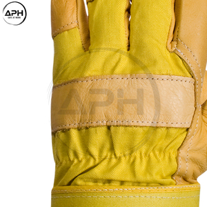 Gants professionnels canadiens en cuir pour le travail, durables, avec paume flexible, dos confortable et poignet confortable, pour l'entretien en usine et en garage - Product Image 4