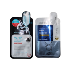 Masque Hydratant Éclaircissant Mediheal WHP Black Mask EX (10 feuilles) + Masque Gel Nude NMF (10 feuilles) - Lot de 2 Unités - Masque Fonctionnel - Product Image 1