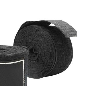 Bandes de soutien pour poignets unisexes, noires, en polyester respirant, fermeture auto-agrippante, pour musculation, entraînement en salle de sport, bandes de boxe de qualité supérieure - Product Image 5