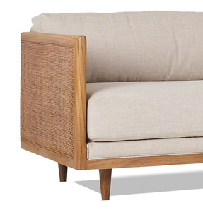 Sofá de 3 Plazas Estilo Bali con Diseño de Tela Confortable para Sala de Estar, Hoteles y Villas - Product Image 3