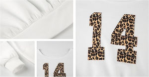 Meilleur Sweat-shirt Oversize Épaules Dénudées Femme, Motif Léopard, Jersey Y2K, Pull Streetwear, Mode 2026, Haut à Manches Longues - Product Image 5