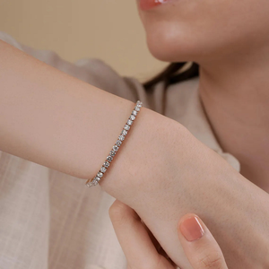 Pulsera de Diamantes Cultivados en Laboratorio de Lujo Premium con Moissanita, Elegante Joyería Fina, Regalo para Bodas y Fiestas - Product Image 2
