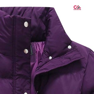 Chaqueta Acolchada de Nuevo Diseño con Cuello Alto, Manga Larga, Abrigo Cálido de Invierno, Relleno de Poliéster, Grosor Regular - Product Image 5