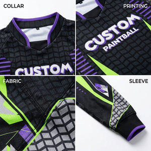 Camiseta de Paintball Sublimada Personalizada, Manga Larga, Transpirable, Uniforme Deportivo de Poliéster, Unisex, Adulto - Product Image 6