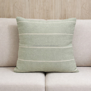 Summer Woven Green Pillow <b>Covers</b> Foldable Durable Farmhouse Woven Cushion <b>Cover</b> for Lavish Look Woven Pillow Cases - Product Image 6
