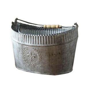 Ensemble de bacs à plantes ovales en métal galvanisé blanc, résistants à la rouille, en fer nervuré, pour jardin, fournisseur en gros - Product Image 6
