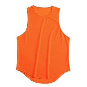 <b>Men's</b> Quick Dry Solid Color <b>Tank</b> <b>Top</b> O-Neck Sleeveless Casual Workout Wear in Black Gray <b>White</b> Green - Product Image 2