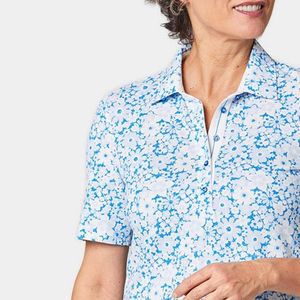 Chemises polo pour femmes en sublimation, en vente en ligne, nouvelle mode 2025, manches courtes, dernières tendances, chemises polo sublimées pour femmes - Product Image 5