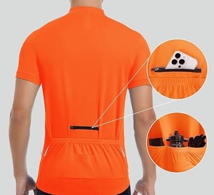 Vêtements de cyclisme professionnels pour hommes, maillot de cyclisme à séchage rapide, tissu doux, 100% polyester, personnalisable pour l'entraînement sur route - Product Image 2