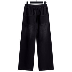 Pantalones de Hombre, Anchos y Holgados, Estilo Casual, Jeans de Mezclilla, Cintura Media, Corte Recto, Lavado Medio, Diseño Urbano - Product Image 3