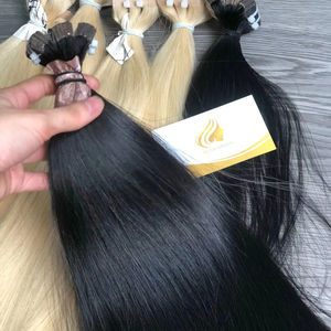 Extensiones de Cabello Virgen Vietnamita 100% Alineadas con la Cutícula, de Color Claro, Lisas, de Una Sola Donante, Grado Decolorado, con Cinta Adhesiva - Product Image 1