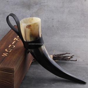 Venta caliente Buffalo Drinking Horn Stand Cuerno vikingo pulido por WONDER OVERSEAS Animal Style - Product Image 2