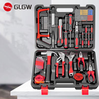GLGW Lmparas De Mano Outils de réparation de table à usage domestique en stock Clé à molette Tournevis réglables Perceuse à cliquet Combo Kit de menuiserie
