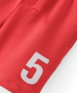 Shorts de loisirs unisexes pour enfants en coton respirant 100 %, personnalisables par sérigraphie, pour garçons - Product Image 3