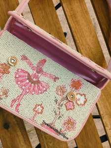 Sacs à bandoulière légers et écologiques en perles tissées et brodées, faits à la main en Inde, style ballerine - Product Image 3