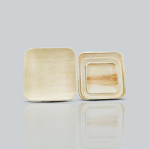Square Palm Leaf <b>Disposable</b> <b>Plates</b> Eco-Friendly Biodegradable Compostable Dishwasher Safe Freezer Safe Takeaway Casual Style - Product Image 3