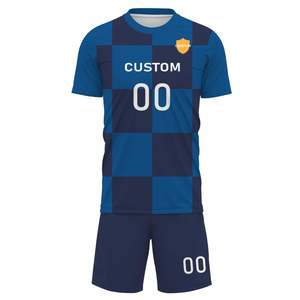 ชุดฟุตบอลคุณภาพดีที่สุด พิมพ์ลายแบบซับลิเมชั่น MOQ ต่ำ ดีไซน์ล่าสุด ชุดกีฬาฝึกซ้อม ชุดฟุตบอล - Product Image 2
