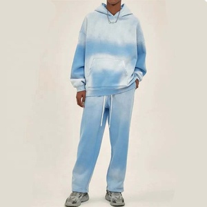 Econex Sports 2025 Chándal Fabricante Personalizado Unisex Sun Faded Loose Fit Pantalones de chándal Washed Hoodie Acid Wash Hoodies Chándal - Product Image 1