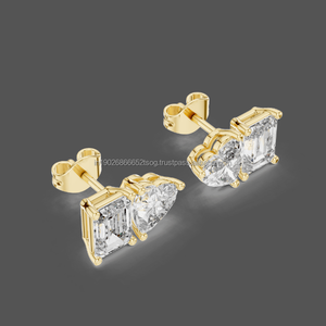 Joyería Oasis 10K Pendientes de declaración de lujo OEM/ODM Fabricante de joyería de moda disponible - Product Image 5