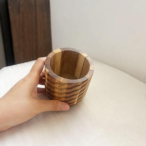 Electric Electronic Bamboo Wooden <b>LED</b> Digital Alarm <b>Clock</b> Snooze Function Modern Design for Bedroom Room Living Room Indoor - Product Image 3