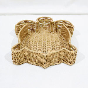 Bandeja de ratán PE hecha a mano con forma de tortuga, cesta de almacenamiento tejida con diseño de animales, bandeja de servicio ecológica para decoración de casas de playa - Product Image 2