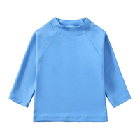 Maillot de bain une pièce à manches longues pour bébés garçons et filles, protection solaire UPF50, respirant, séchage rapide, coton, impression logo personnalisée, vente en gros